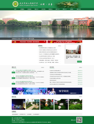 武汉市洪山高级中学网站建设